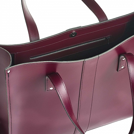 Zatchels Shopper Marsala Red